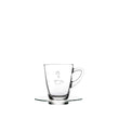 Charger l'image dans la galerie, Tazza Cappuccino in vetro decorata con nome e logo